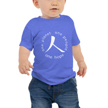 将图片加载到图库查看器，Baby Jersey Short Sleeve Tee with Humankind Symbol and Globe Tagline
