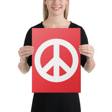 Load image into Gallery viewer, Canvas Print with Peace Symbol
