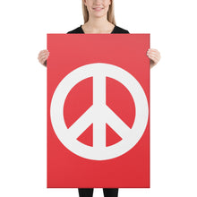 Load image into Gallery viewer, Canvas Print with Peace Symbol
