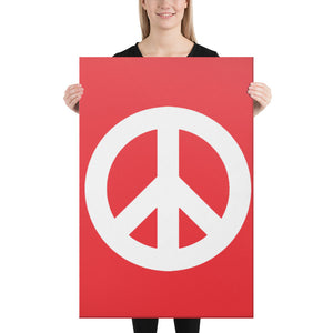 Canvas Print with Peace Symbol