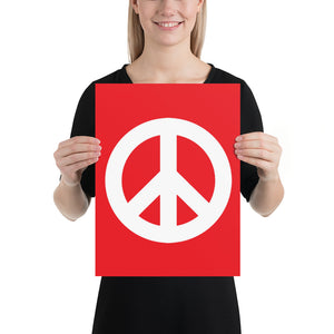 Poster with Peace Symbol