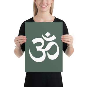 Poster with Om Symbol