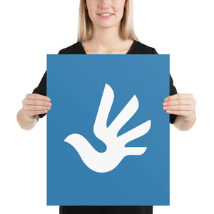 Poster with Human Rights Symbol