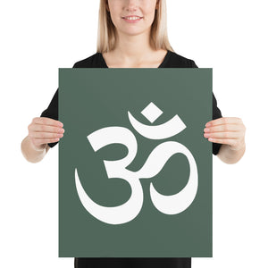 Poster with Om Symbol