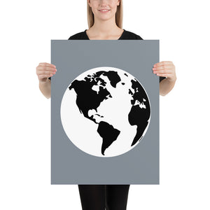 Poster with Earth