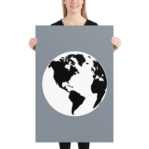 Poster with Earth