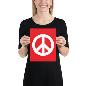 Poster with Peace Symbol