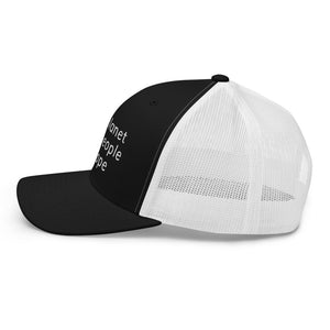 Structured Mesh-Back Cap with Six Words