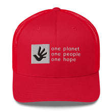 Load image into Gallery viewer, Structured, Mesh-Back Cap with Box Logo and Human Rights Symbol
