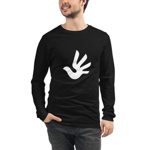 Unisex Long Sleeve Tee with Human Rights Symbol