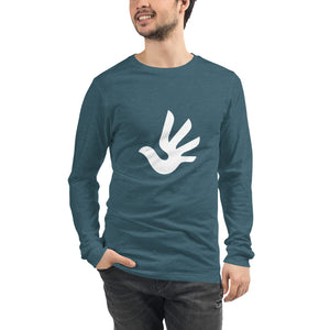 Unisex Long Sleeve Tee with Human Rights Symbol