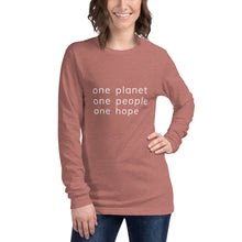 Load image into Gallery viewer, Unisex Long Sleeve Tee with Six Words
