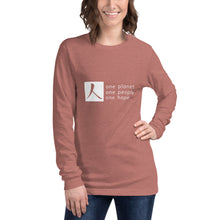 Load image into Gallery viewer, Unisex Long Sleeve Tee with Box Logo and Tagline
