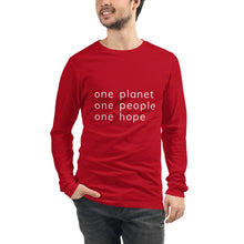 Load image into Gallery viewer, Unisex Long Sleeve Tee with Six Words
