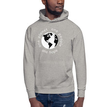 Load image into Gallery viewer, Unisex Hoodie with Earth and Globe Tagline
