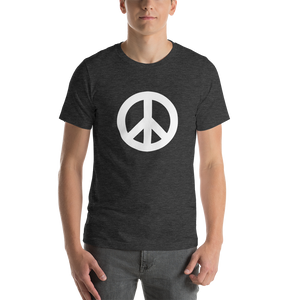 Short-Sleeve T-Shirt with Peace Symbol