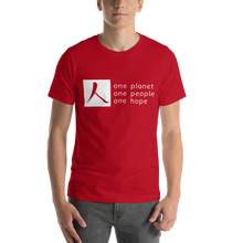 Load image into Gallery viewer, Short-Sleeve T-Shirt with Box Logo and Tagline
