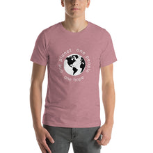 将图片加载到图库查看器，Short-Sleeve T-Shirt with Earth and Globe Tagline
