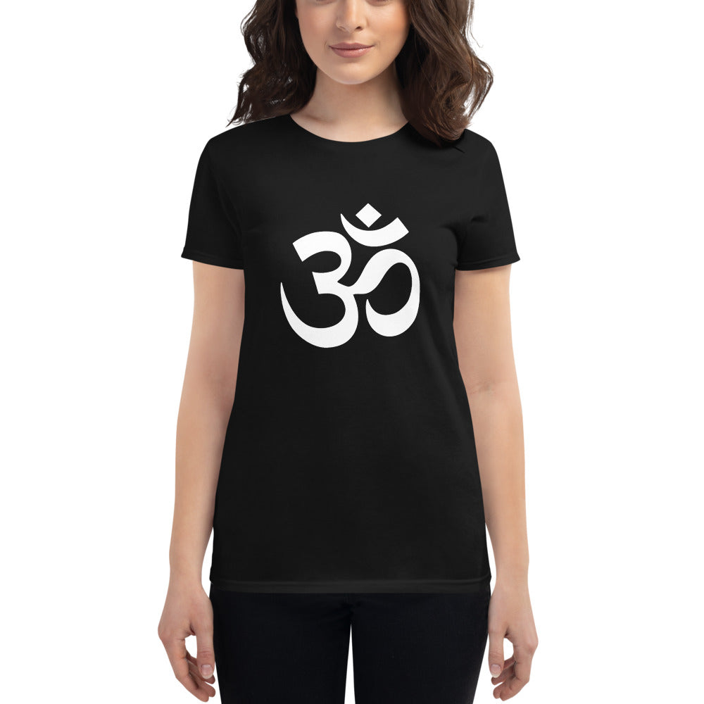 Women's short sleeve T-shirt with Om Symbol
