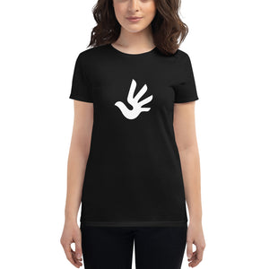 Women's short sleeve T-shirt with Human Rights Symbol
