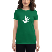 Load image into Gallery viewer, Women&#39;s short sleeve T-shirt with Human Rights Symbol
