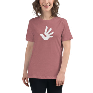 Women's Relaxed T-Shirt with Human Rights Symbol