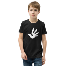 Load image into Gallery viewer, Youth Short Sleeve T-Shirt with Human Rights Symbol
