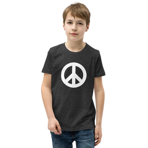 Youth Short Sleeve T-Shirt with Peace Symbol