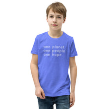 Load image into Gallery viewer, Youth Short Sleeve T-Shirt with Six Words
