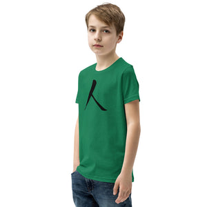 Youth Short Sleeve T-Shirt with Black Humankind Symbol