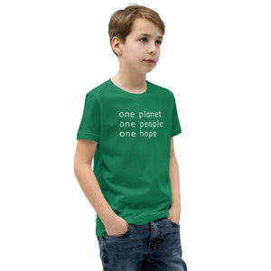 Youth Short Sleeve T-Shirt with Six Words