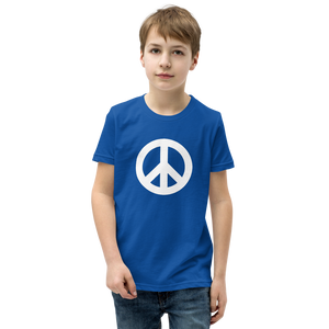 Youth Short Sleeve T-Shirt with Peace Symbol