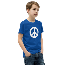 Load image into Gallery viewer, Youth Short Sleeve T-Shirt with Peace Symbol
